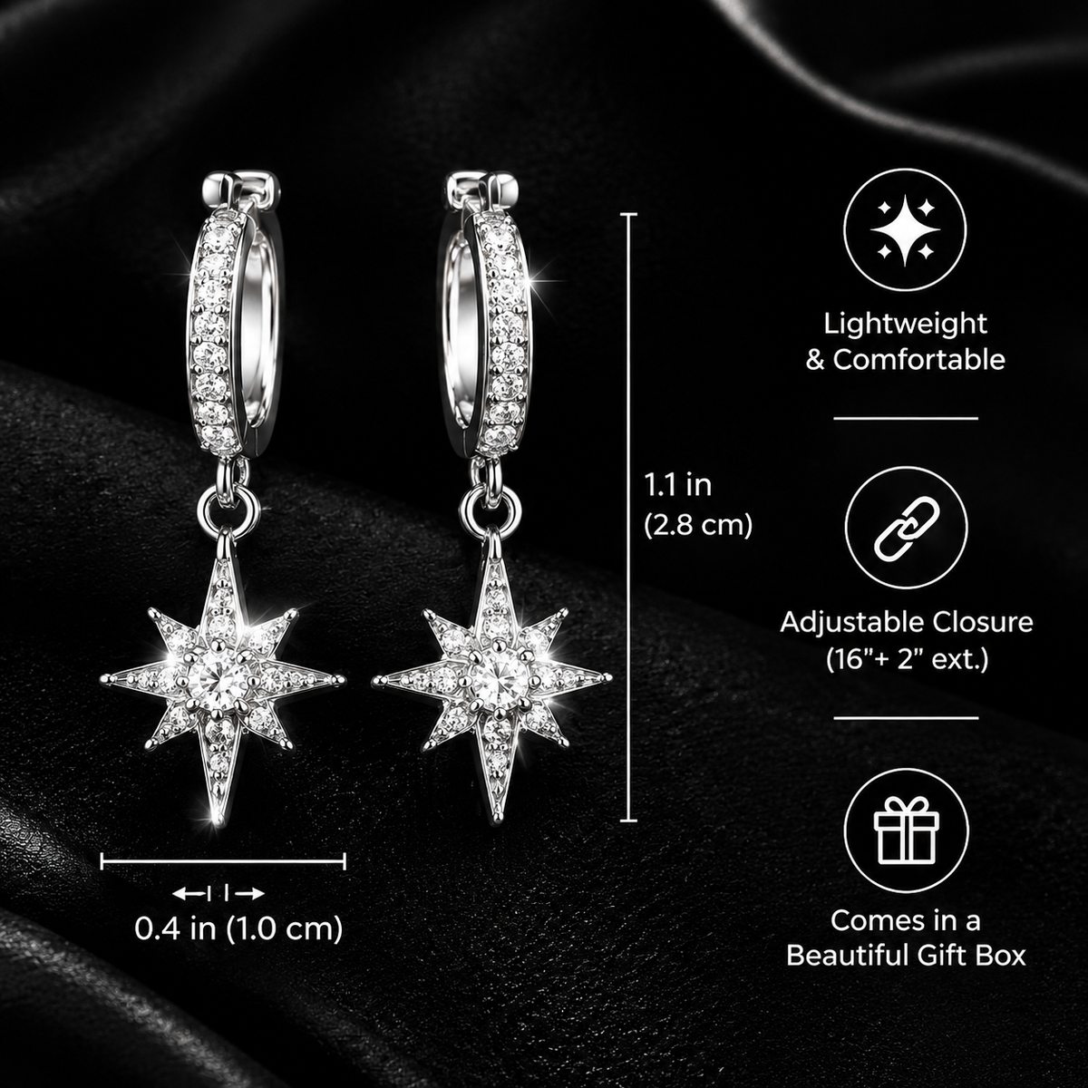 Star Drop Earrings