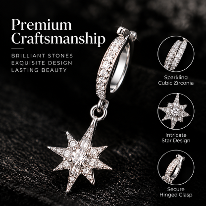 Star Drop Earrings