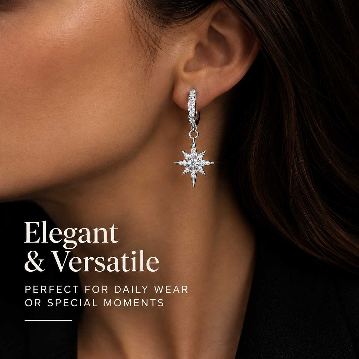 Star Drop Earrings