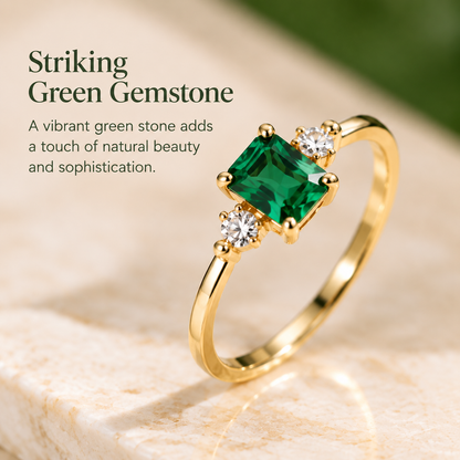 Emerald Halo Ring — Timeless Elegance for Every Moment